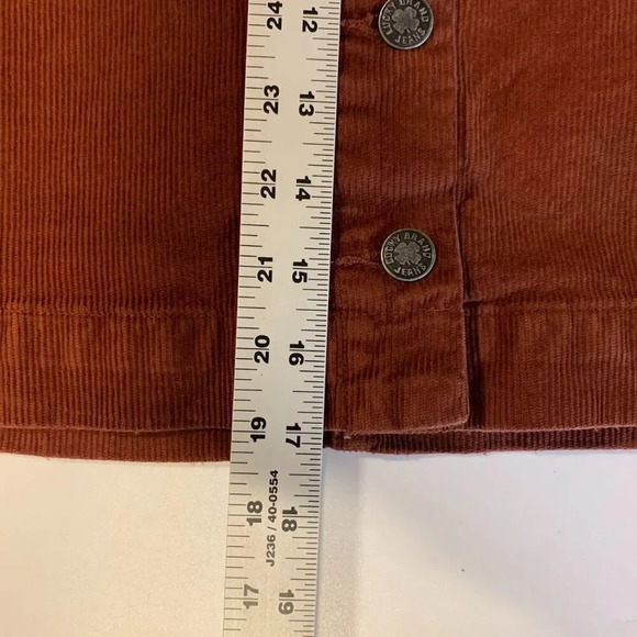 Lucky Brand Women's A Line Cotton Corduroy Button Front Mini Skirt Size 0 - Picture 14 of 14